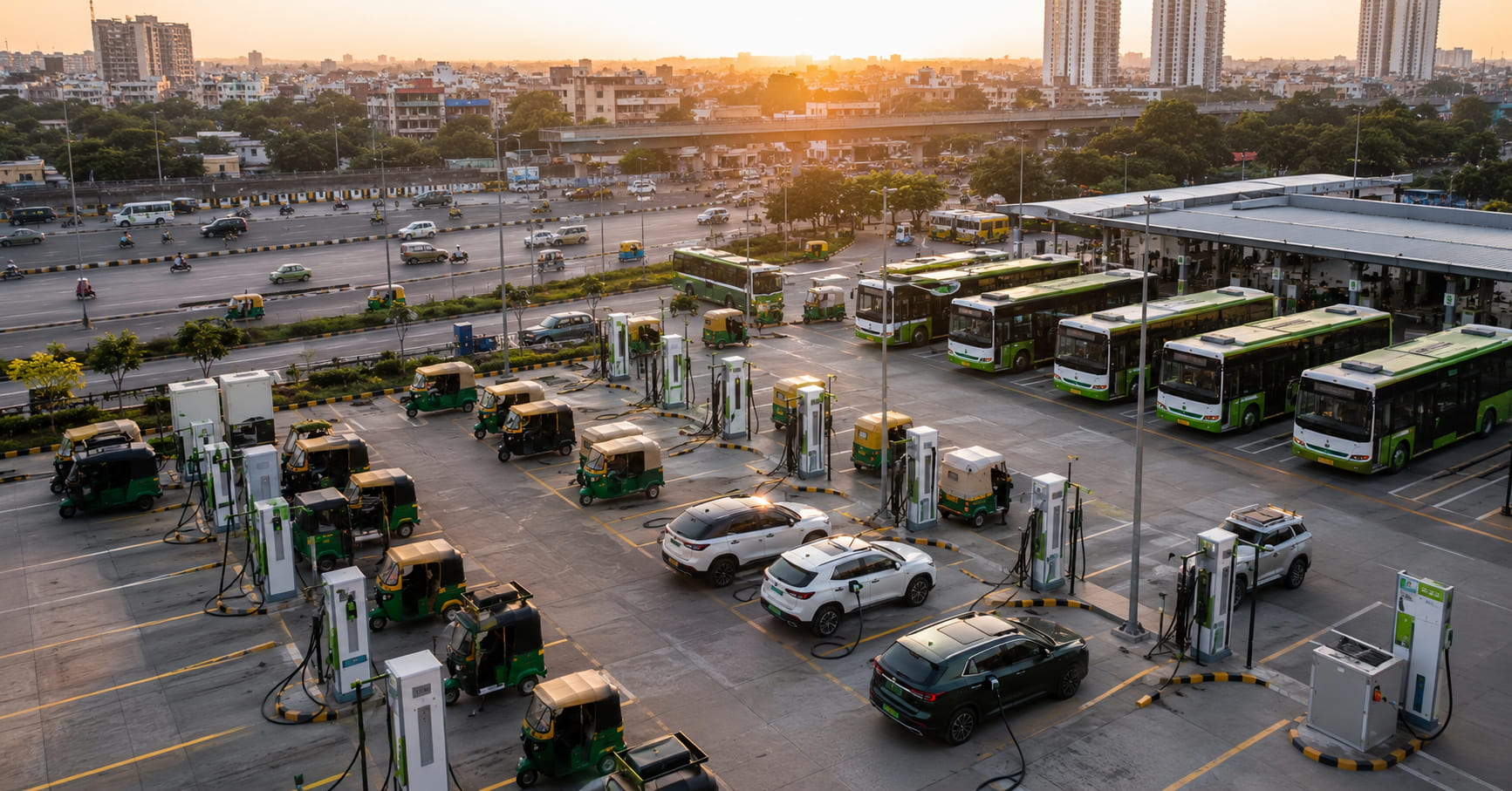 EV charging network planning in an Indian city